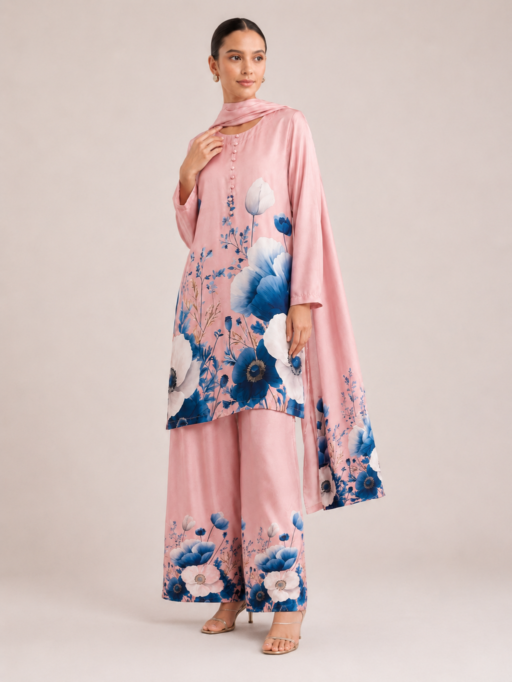 Gul Blush Poppy Three-Piece Suit