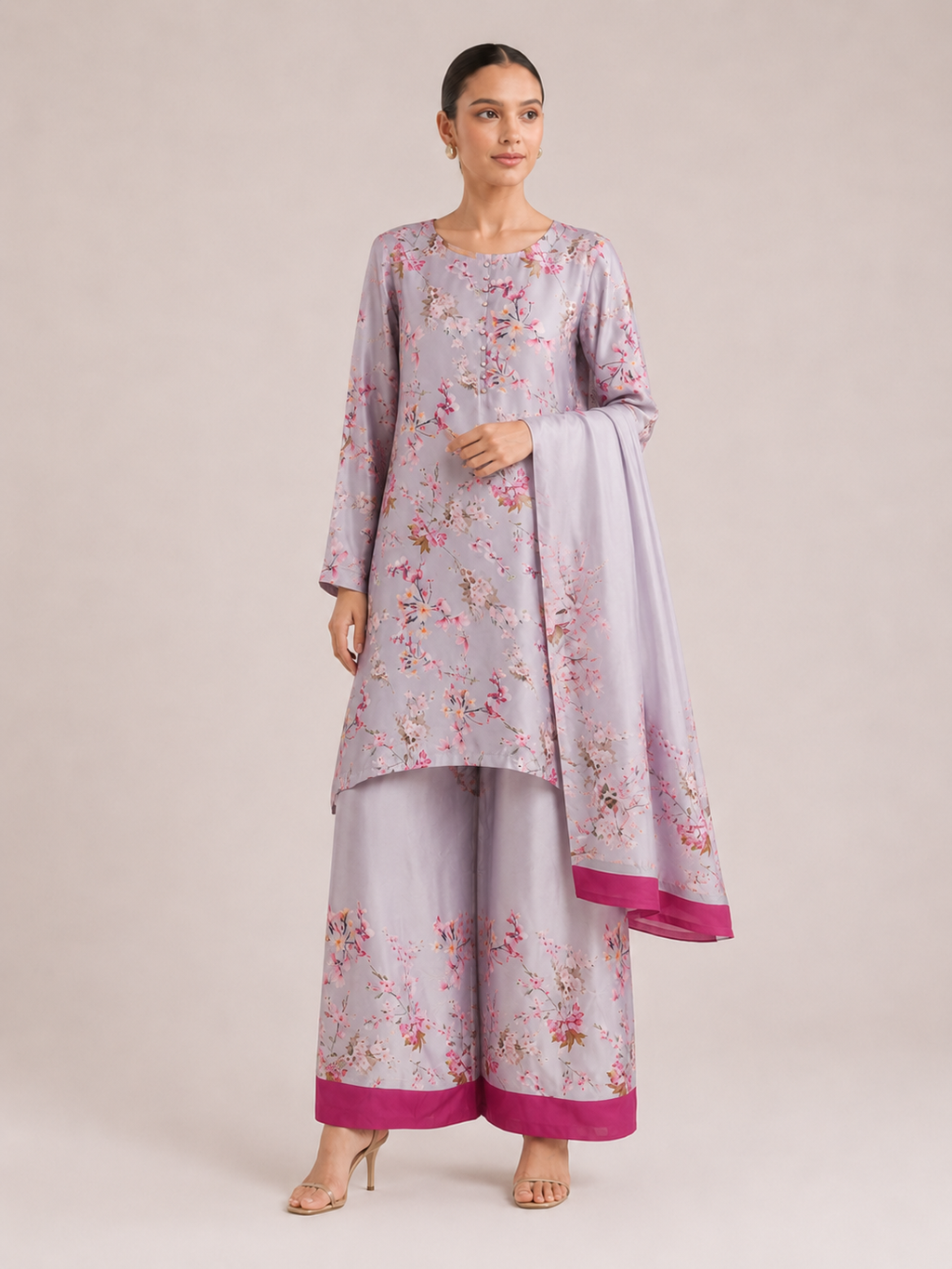 Bahar Lilac Blossom Three-Piece Suit